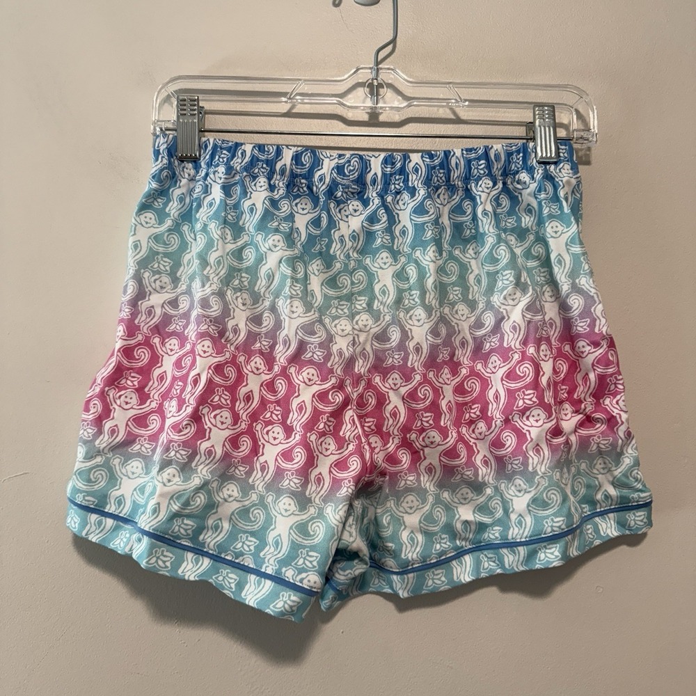 Roller Rabbit NWT Ombre Monkey Polo Pajama Shorts Set Size XS - Picture 3 of 12